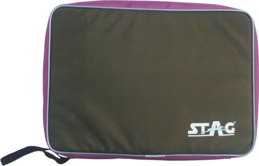 Stag Double Chain Deluxe Racket Case with Pocket for Accessories (Only Case)