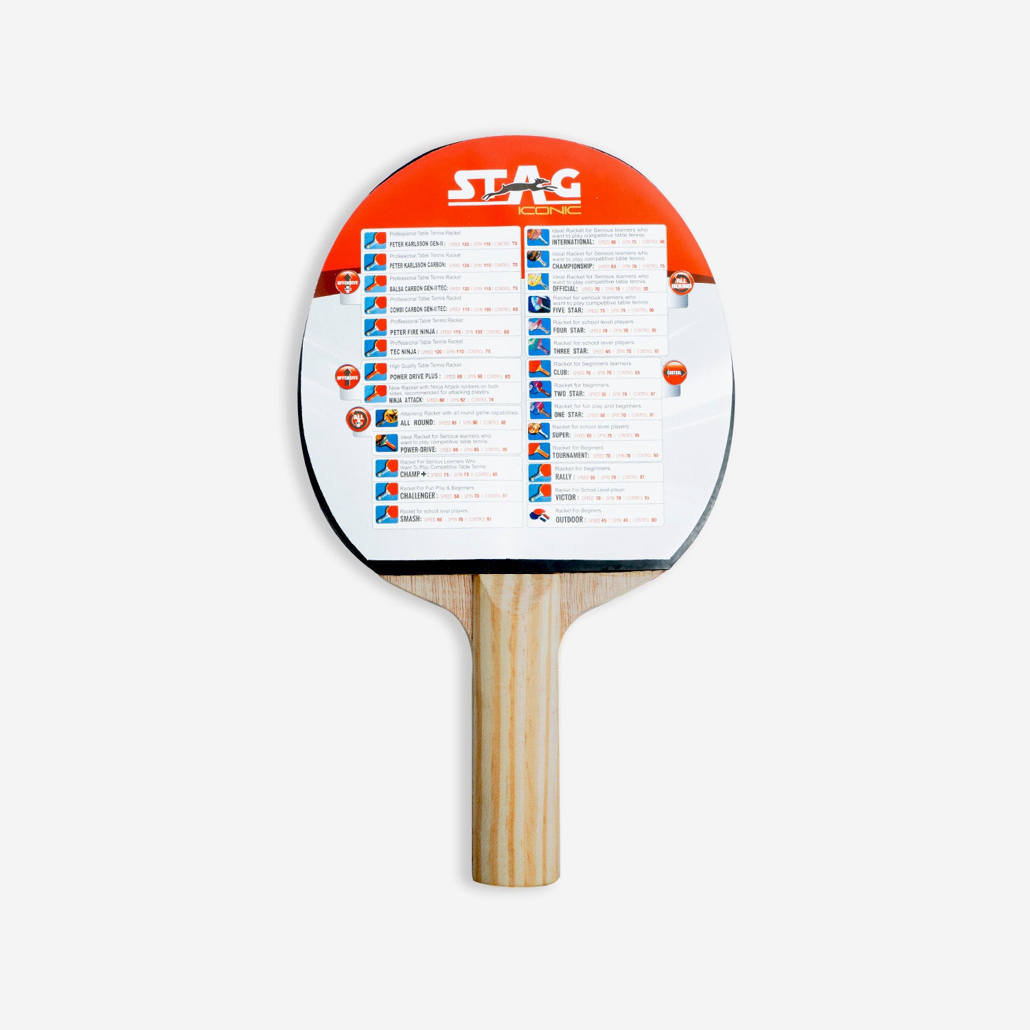 Stag 2 Star Table Tennis Racquet