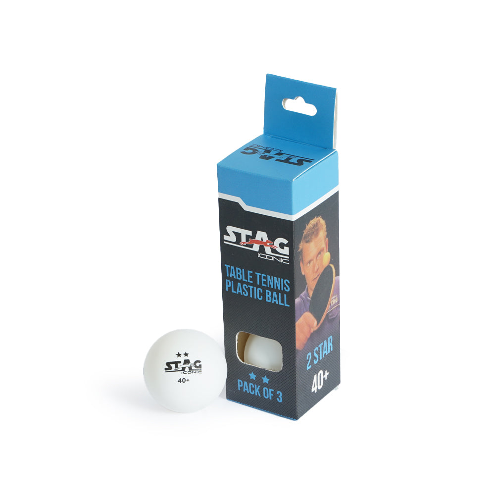 Stag 2 Star Table Tennis (T.T) Balls| Advanced High Performance 40+mm Ping Pong Balls for Training