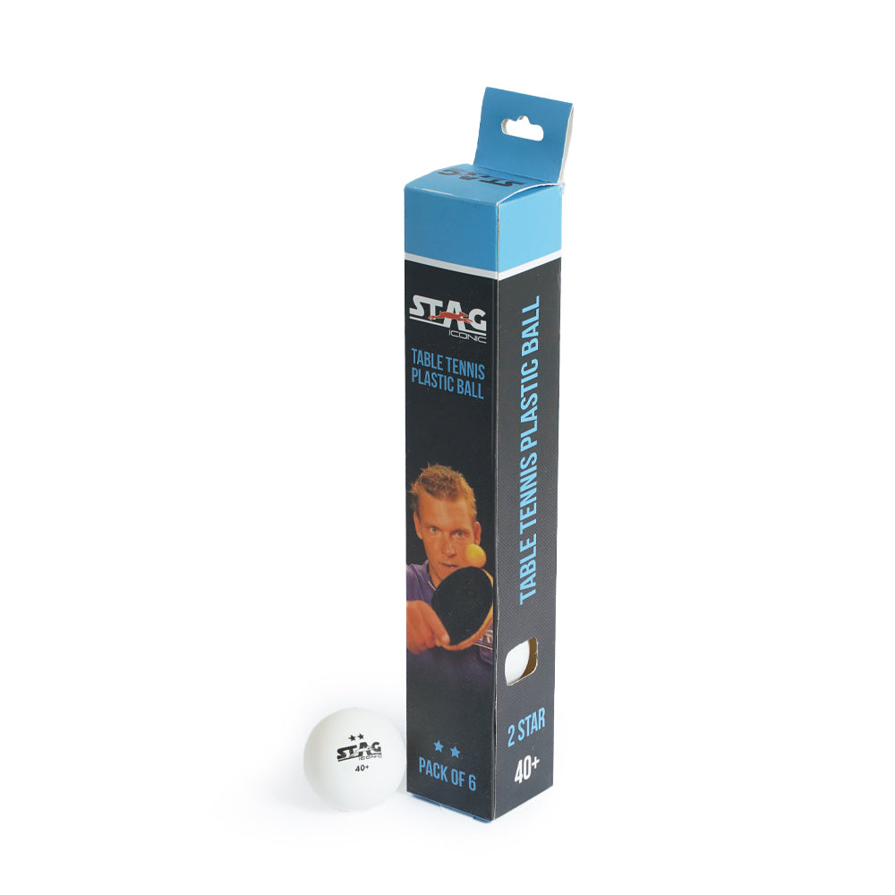 Stag 2 Star Table Tennis (T.T) Balls| Advanced High Performance 40+mm Ping Pong Balls for Training, Tournaments and Recreational Play| Durable for Indoor/Outdoor Game
