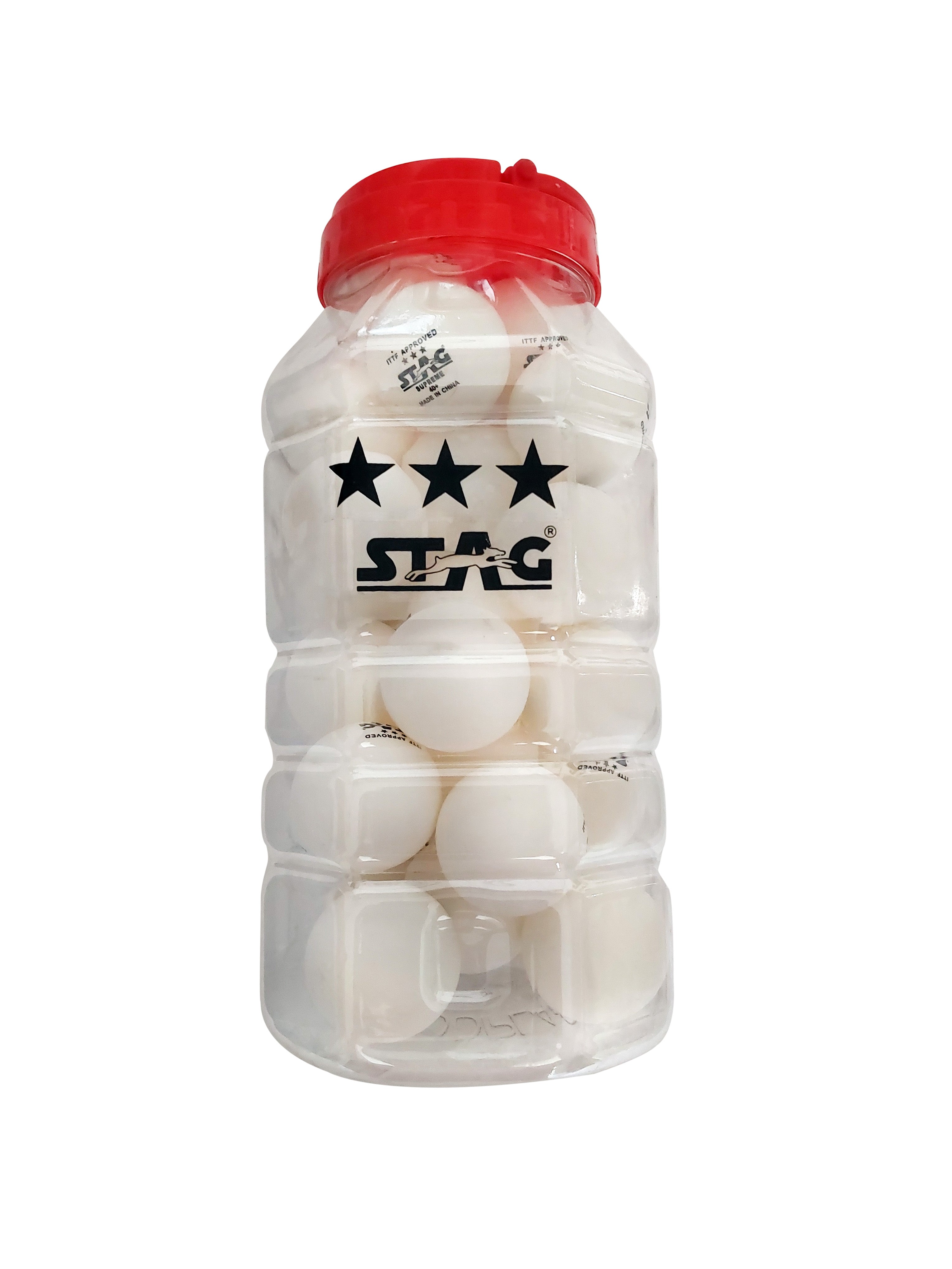 Stag 3 Star Supreme Table Tennis ABS  Balls (White)