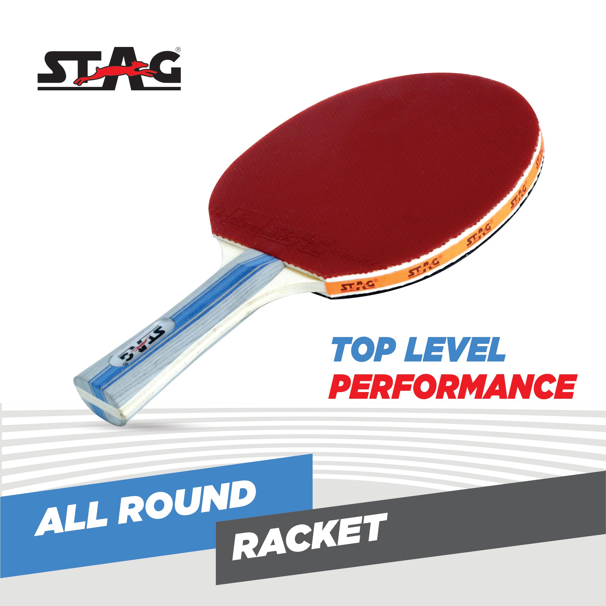 Stag All Round Advanced Series Table Tennis (T.T) Racquet