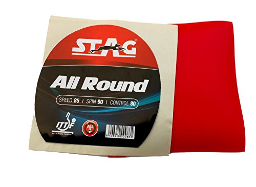 Stag All Round Table Tennis Rubber (Red)