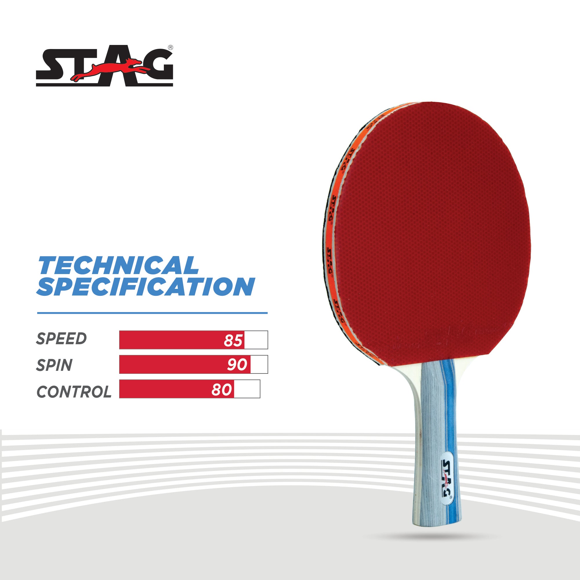 Stag All Round Advanced Series Table Tennis (T.T) Racquet