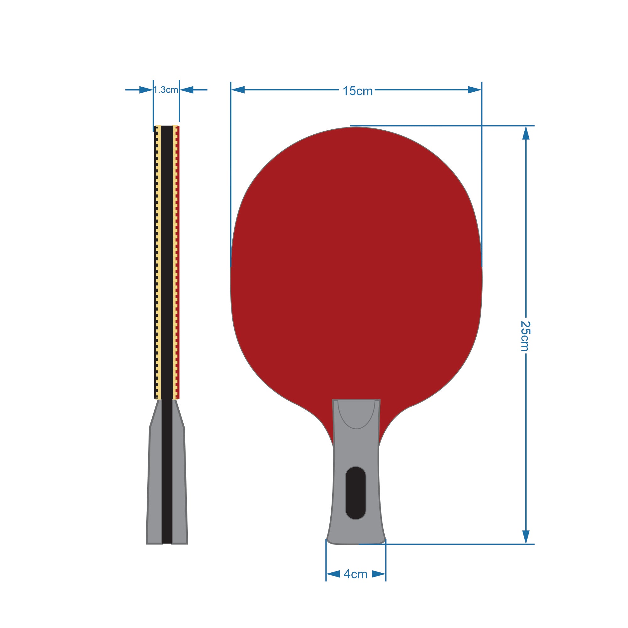 STAG Ninja power Advanced Series Table Tennis (T.T) Racquet| Pro Performance Training T.T Racquet With Deluxe Case