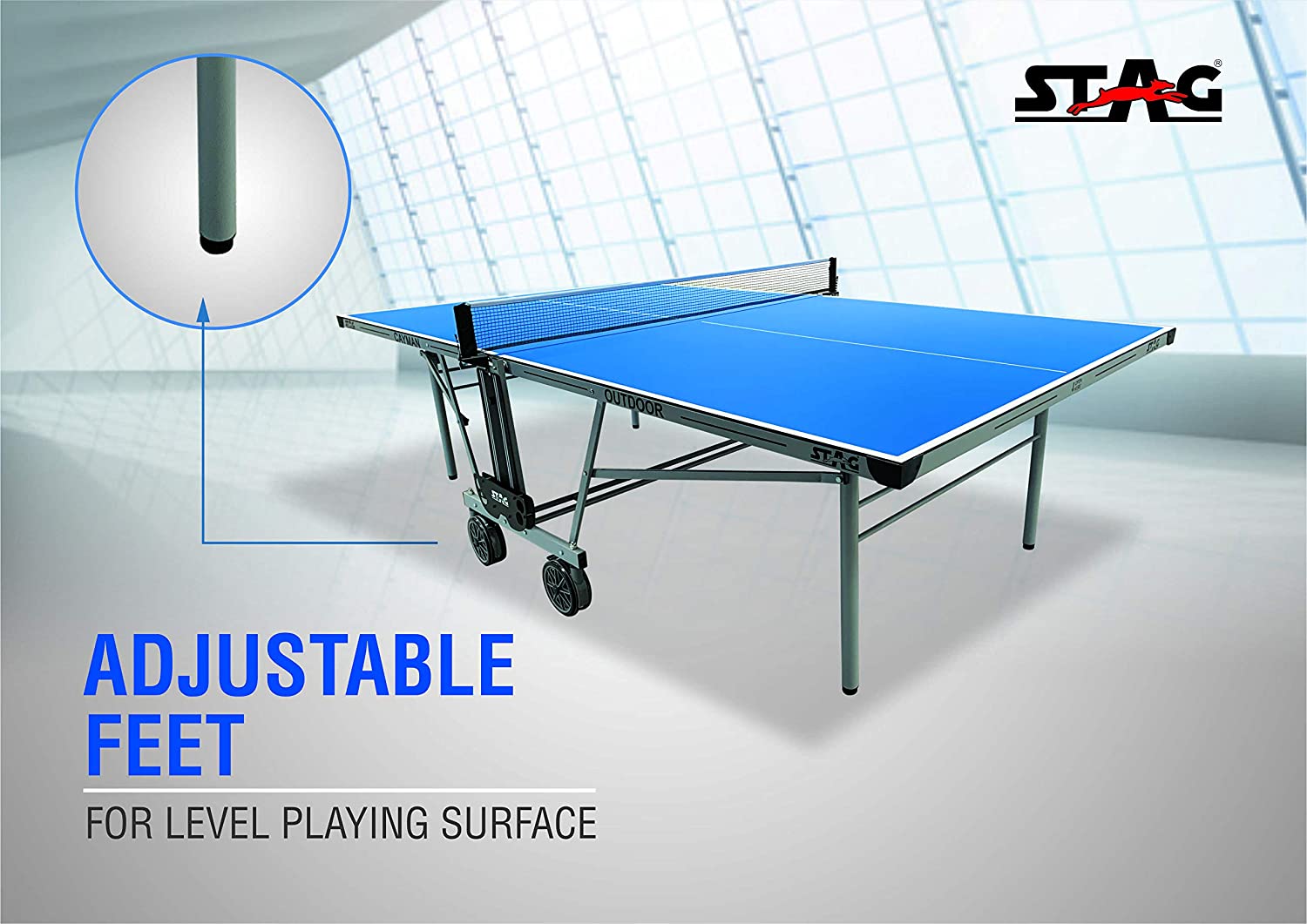 Weatherproof Cayman Professional Table Tennis Table