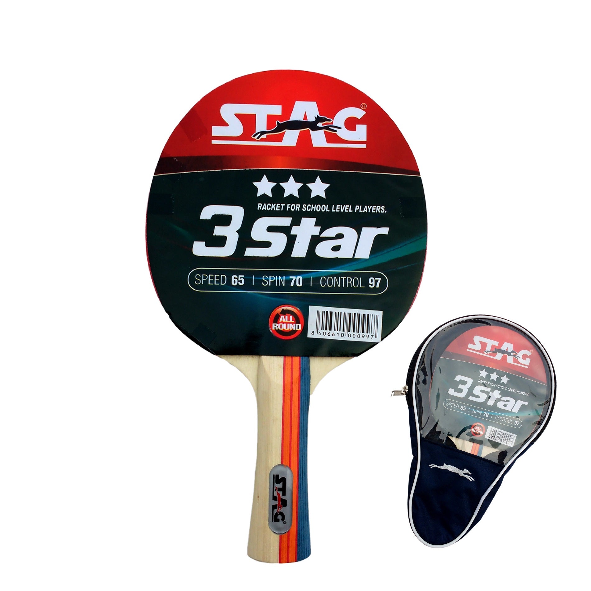 Stag 3 Star Table Tennis Racquet