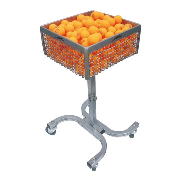 Table Tennis Ball Trolley (Black And Silver)